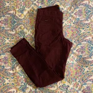 Nine West maroon jeggings